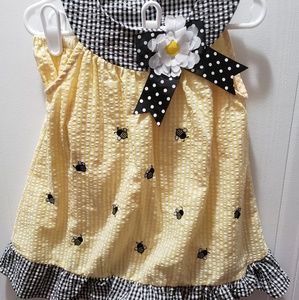 Bumblebee Dress with bloomers